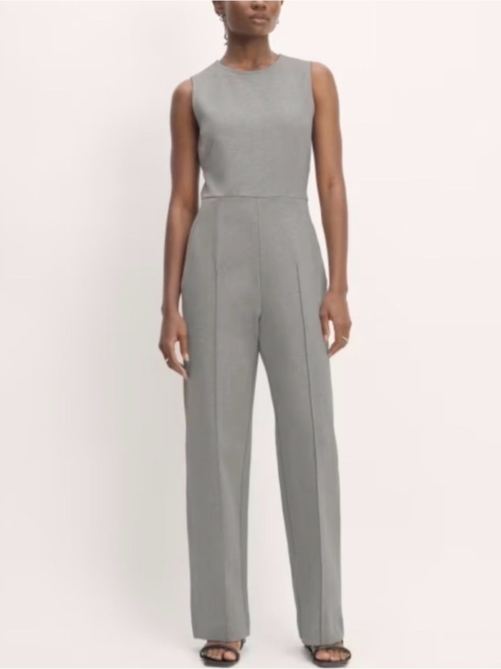 Everlane The Dream Pant Jumpsuit Sleeveless Gray Size Small